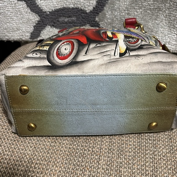 Anuschka hand painted handbag 10 x 7 x 4 - Picture 6 of 10